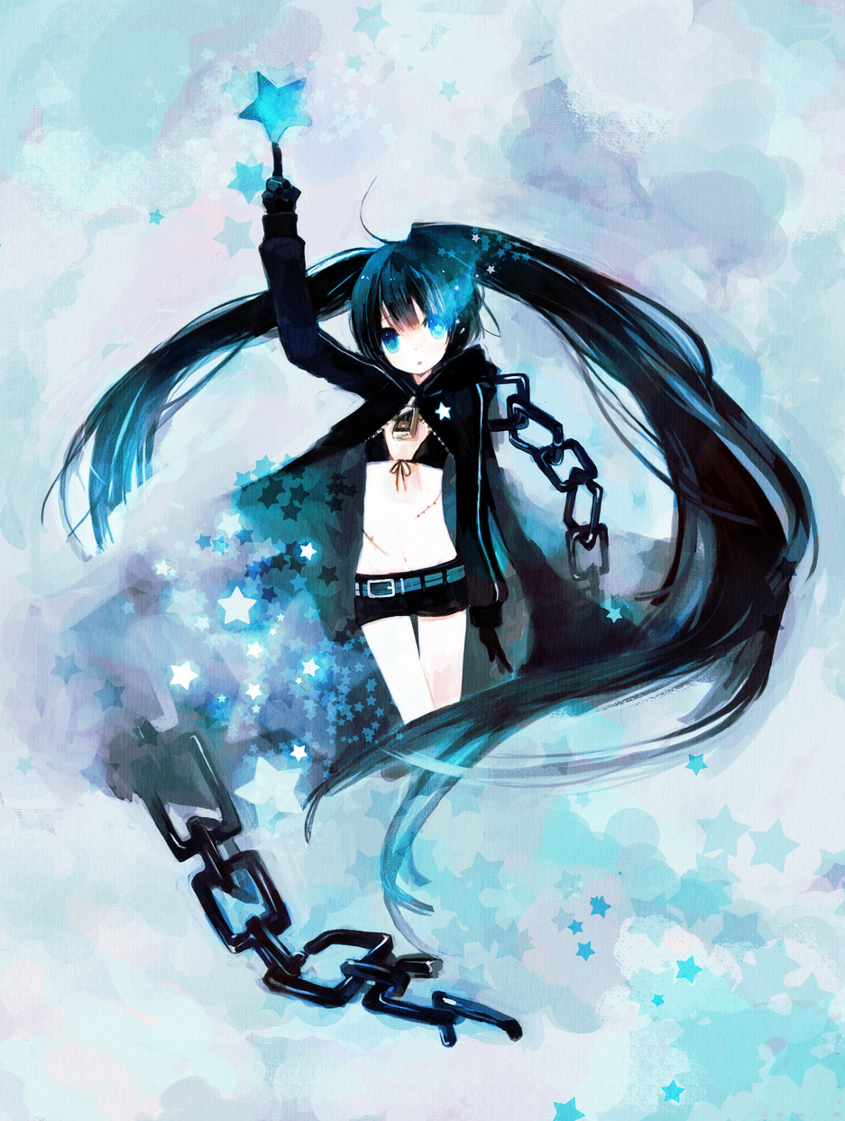 Kashiwaba Hisano Black Rock Shooter Vocaloid Black Rock Shooter Character Bikini Top Swimsuits 3482